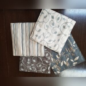 4 Plate & Pot Holders, Handmade, Blue NWT